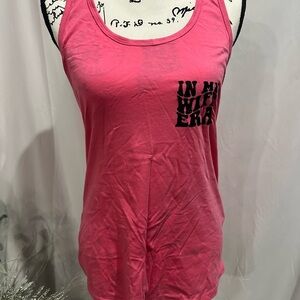 In My Wife Era Pink Graphic Tank Top